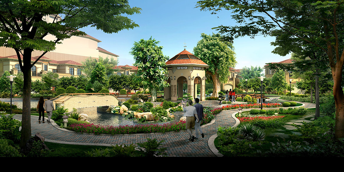 東莞萬科香樹麗舍小區景觀設計中心景觀