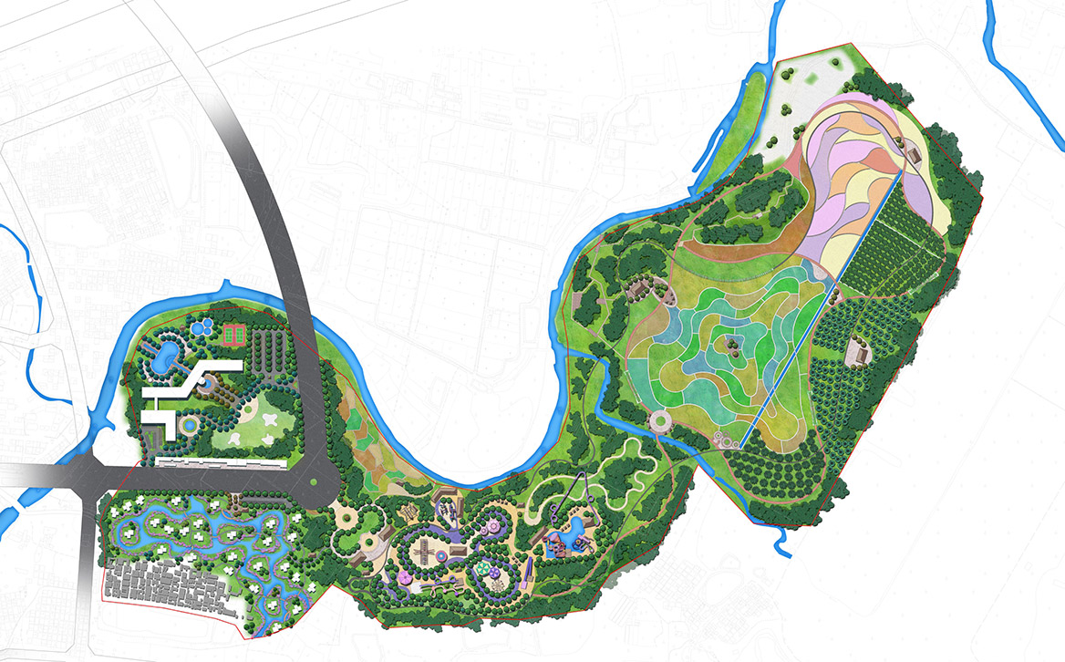 碧森旅游度假中心概念規劃總平面圖