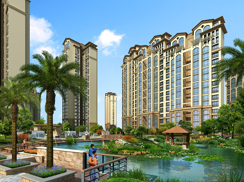 小區景觀設計圖片