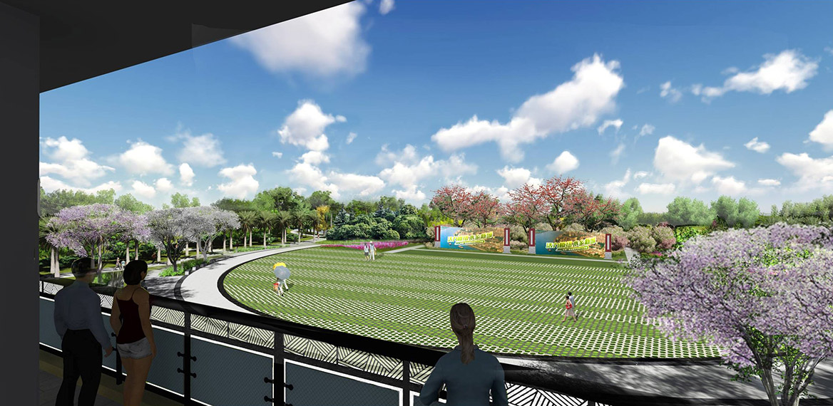 洪梅站前綠化公園景觀設計圖片3