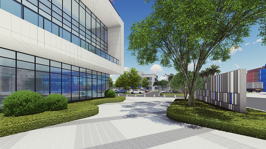 工業園區辦公生活區景觀設計