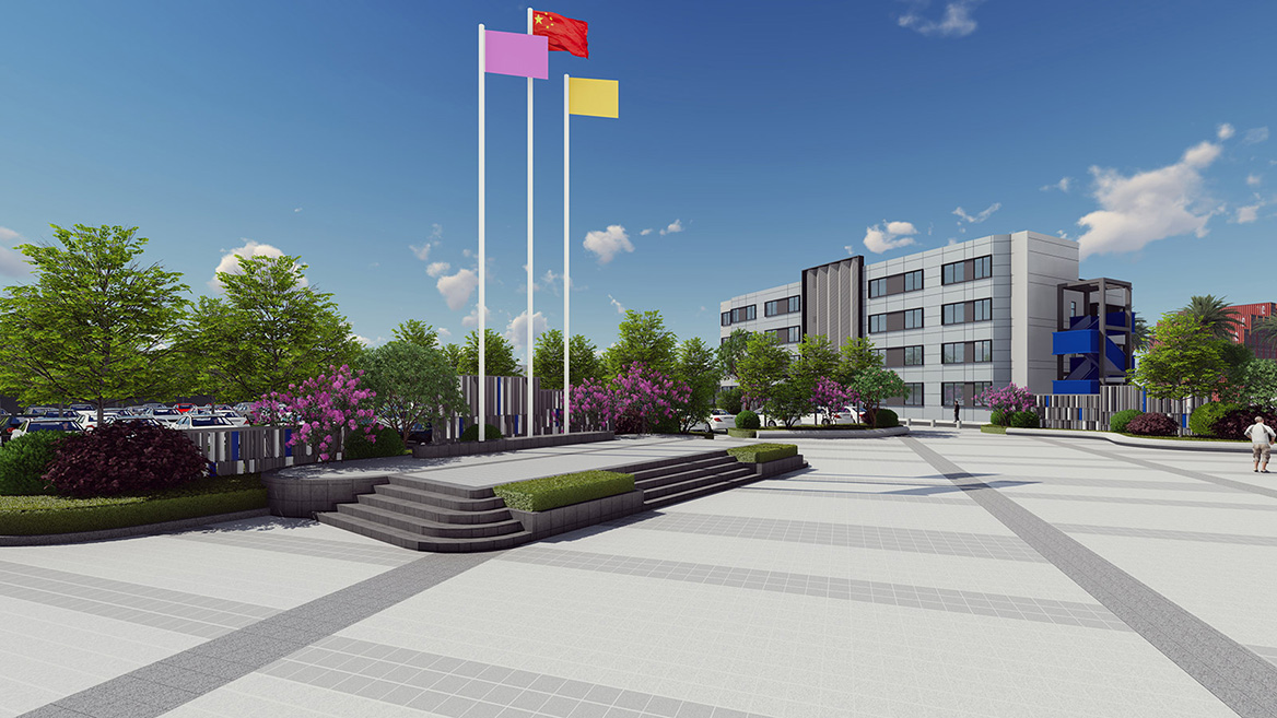 工業園區辦公生活區景觀設計案例4