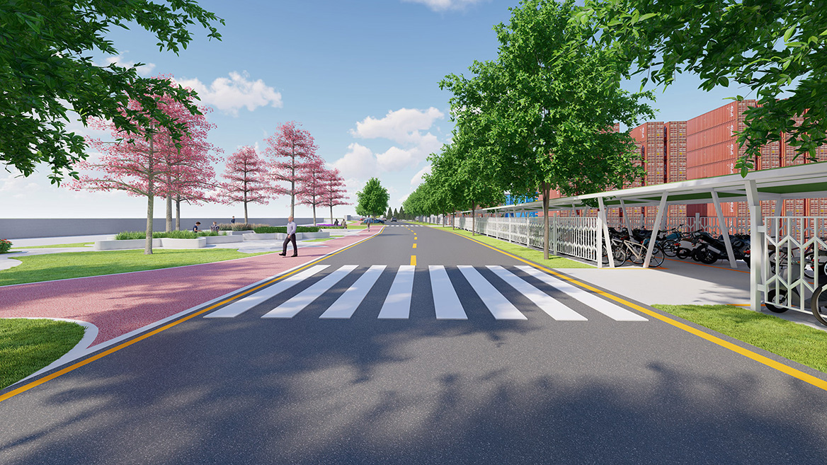 工業園沿江區域美化項目景觀設計案例1