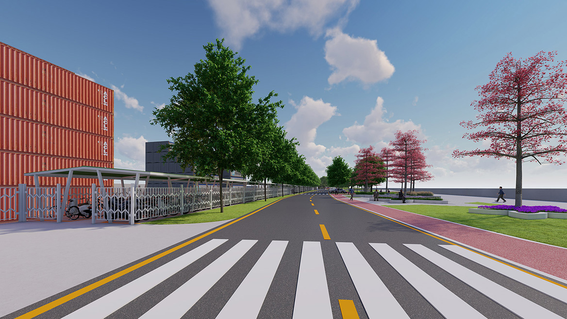 工業園沿江區域美化項目景觀設計案例2