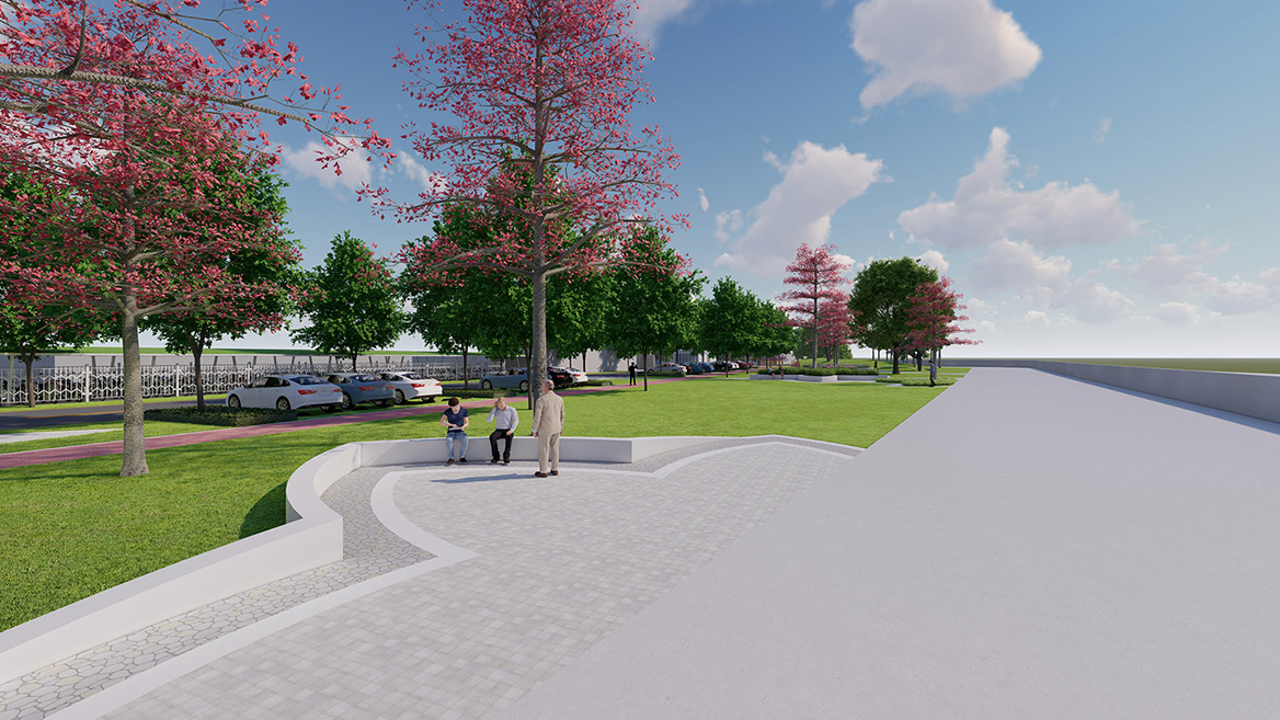 工業園沿江區域美化項目景觀設計案例7