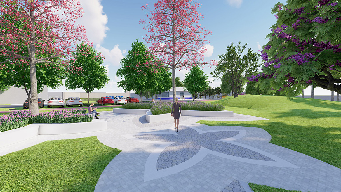 工業園沿江區域美化項目景觀設計案例8