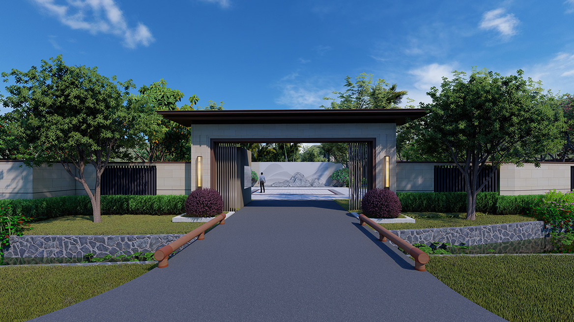 別墅區景觀設計案例1