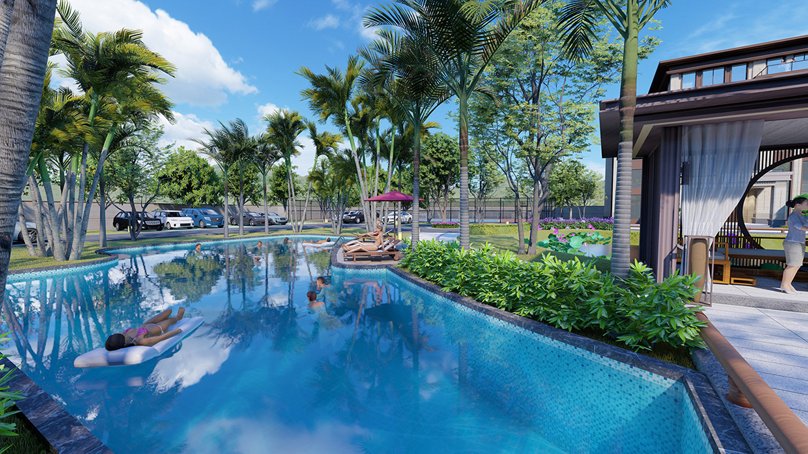 別墅區景觀設計案例4